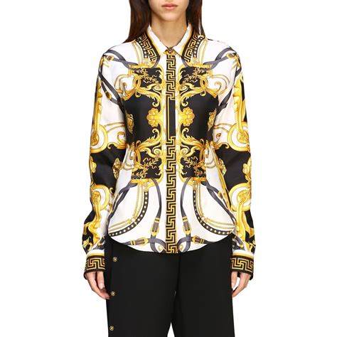 women versace blouse|versace female shirts.